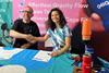 Tony Vickers of ZyroFisher and Carina Hamel of Bivo at Eurobike