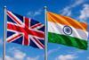 UK India flags