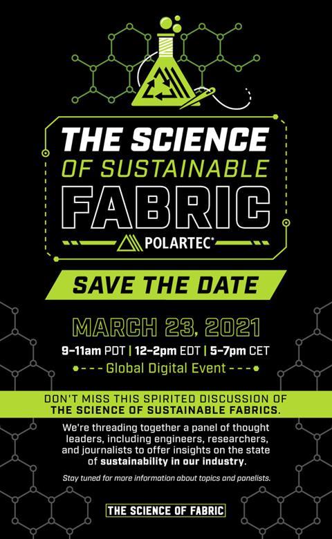 Polartec_ScienceSustainableFabric_SavetheDate